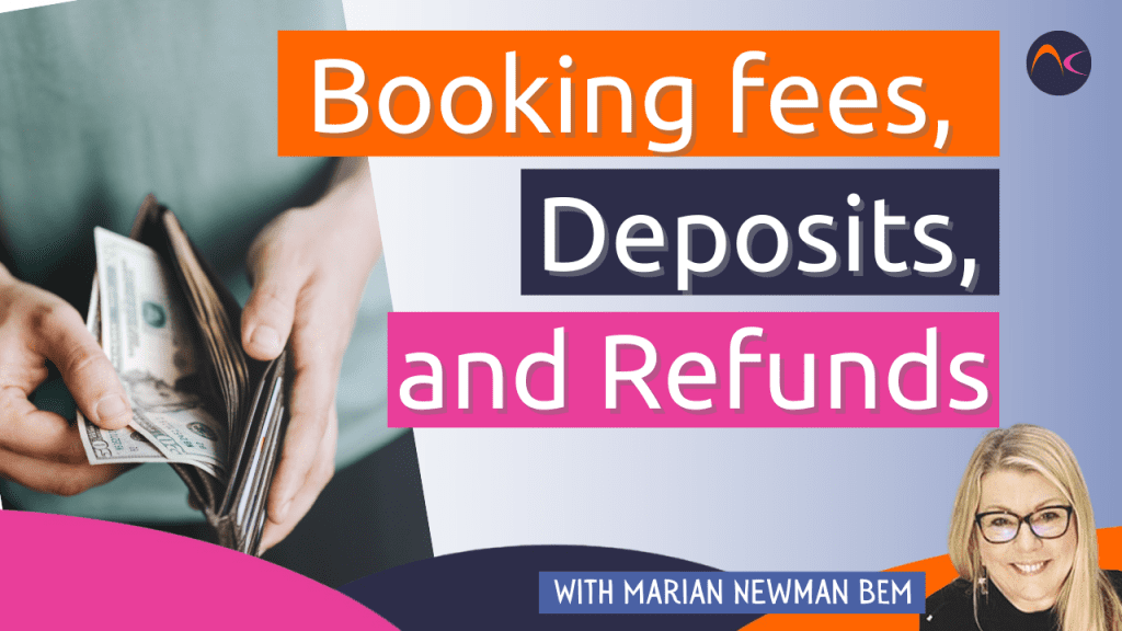 Nail salon booking fees, deposits, and refunds
